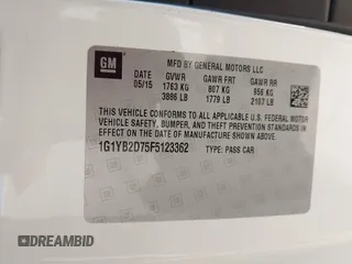 2015 Chevrolet Corvette 1LT с VIN 1G1YB2D75F5123362, выставлен на аукционе IAAI как лот 42498291 с пробегом 44 354 миль миль и . История ставок и продаж доступна на DreamBid. Изображение 9.