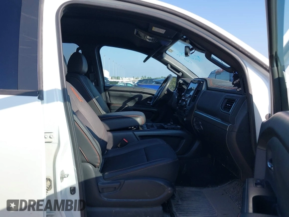 2021 Nissan Titan Pro-4X with VIN 1N6AA1ED5MN533759, listed as a IAAI auction lot 41203812 with 39,154 mi miles and . Bid and sale history available at DreamBid. Image 5.