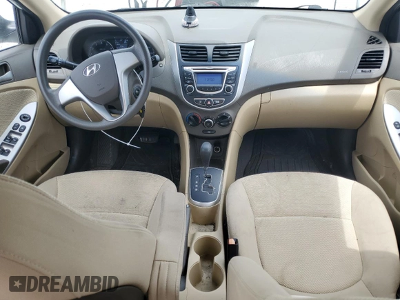 2013 Hyundai Accent GLS with VIN KMHCT4AE8DU554192, listed as a Copart auction lot 56010635 with 57,473 mi miles and Salvage title. Bid and sale history available at DreamBid. Image 8.