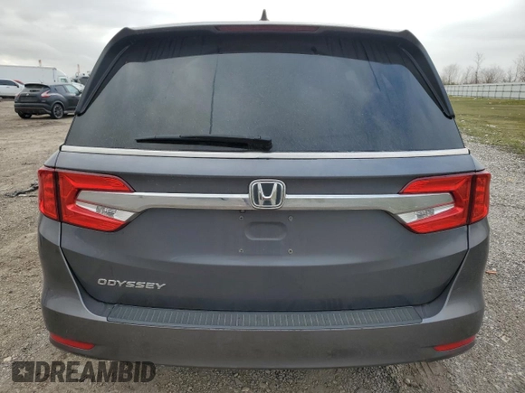 2020 Honda Odyssey EX-L with VIN 5FNRL6H77LB053111, listed as a Copart auction lot 46974065 with 71,246 mi miles and Salvage Title. Bid and sale history available at carsss.com. Image 6.