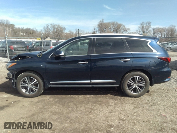 2017 Infiniti QX60 with VIN 5N1DL0MM3HC550045, listed as a IAAI auction lot 41857238 with 132,316 mi miles and . Bid and sale history available at DreamBid. Image 14.
