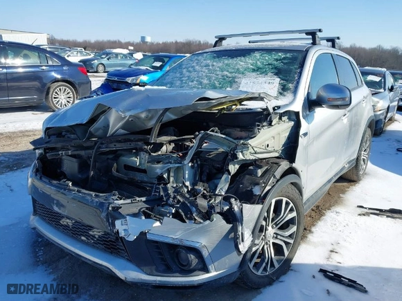 2018 Mitsubishi Outlander Sport ES 2.0 with VIN JA4AP3AU7JZ001379, listed as a IAAI auction lot 41534349 with 52,830 mi miles. Bid and sale history available at carsss.com. Image 2.