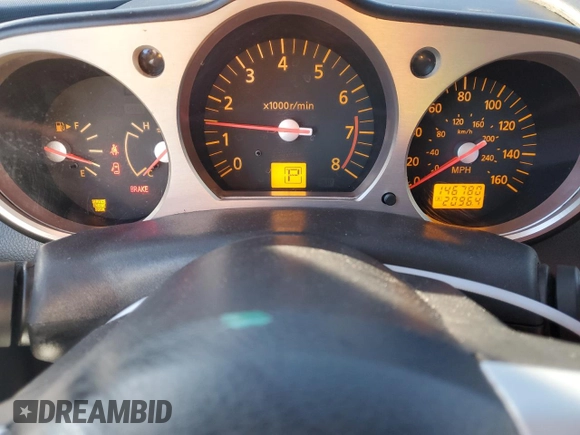 2004 Nissan 350Z Touring with VIN JN1AZ34D34T162172, listed as a Copart auction lot 83584664 with 146,780 mi miles and Salvage Title. Bid and sale history available at carsss.com. Image 9.