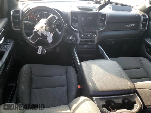 2023 Ram 1500 Big Horn with VIN 1C6SRFBTXPN554661, listed as a Copart auction lot 62557274 with 19,560 mi miles and Salvage Title. Bid and sale history available at carsss.com. Image 8.