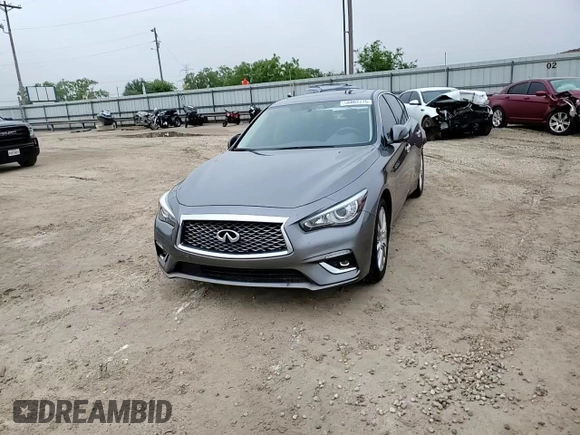 2023 Infiniti Q50 Luxe with VIN JN1EV7BP9PM512226, listed as a Copart auction lot 56002275 with 29,865 mi miles and Salvage title. Bid and sale history available at DreamBid. Image 14.