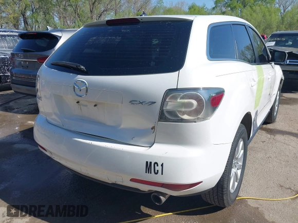 2010 Mazda CX-7 Sport with VIN JM3ER2W57A0308933, listed as a IAAI auction lot 41966768 with 192,611 mi miles. Bid and sale history available at carsss.com. Image 6.