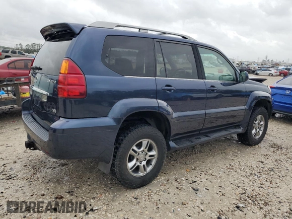 2005 Lexus GX 470 with VIN JTJBT20X450075992, listed as a Copart auction lot 44997025 with 232,238 mi miles and Non Repairable. Bid and sale history available at DreamBid. Image 3.