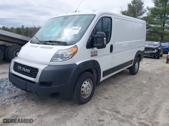 2019 Ram ProMaster Cargo Van with VIN 3C6TRVAG4KE515340, listed as a IAAI auction lot 41880028 with 72,571 mi miles. Bid and sale history available at carsss.com. Image 17.