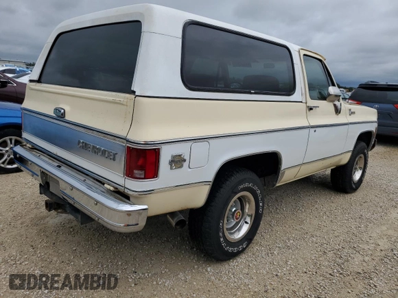 1980 Chevrolet Blazer с VIN CKL18AF139471, выставлен на аукционе Copart как лот 74931074 с пробегом 6 338 миль миль и Списание • Salvage title. История ставок и продаж доступна на DreamBid. Изображение 3.
