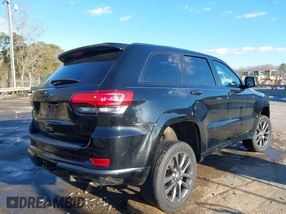 2018 Jeep Grand Cherokee High Altitude with VIN 1C4RJFCG0JC172125, listed as a IAAI auction lot 41343170 with 115,752 mi miles. Bid and sale history available at carsss.com. Image 4.
