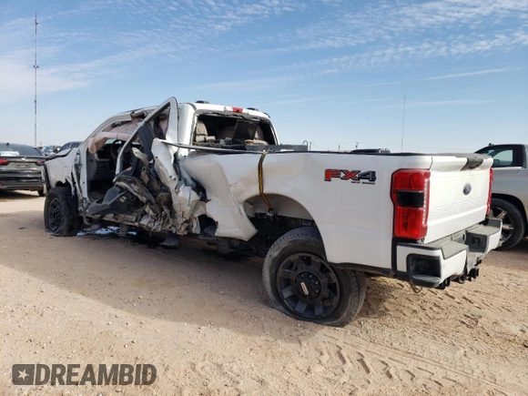 2023 Ford F-250 XL with VIN 1FT8W2BT6PED16102, listed as a Copart auction lot 61067785 with 15,111 mi miles and Non repairable. Bid and sale history available at DreamBid. Image 2.