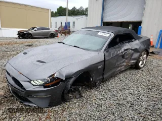 2021 Ford Mustang GT Premium with VIN 1FATP8FF9M5144020, listed as a Copart auction lot 54412884 with 63,423 mi miles and Salvage Title. Bid and sale history available at carsss.com. Image 1.