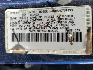 2004 Pontiac Vibe with VIN 5Y2SL62894Z422680, listed as a Copart auction lot 68761104 with 238,251 mi miles and Salvage Title. Bid and sale history available at carsss.com. Image 14.