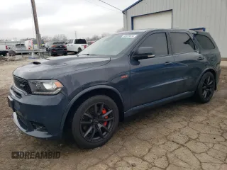 2018 Dodge Durango SRT with VIN 1C4SDJGJ5JC370104, listed as a Copart auction lot 38509634 with 58,652 mi miles and Clean Title. Bid and sale history available at DreamBid. Image 1.