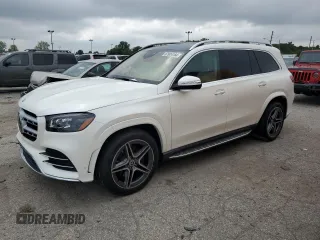 2021 Mercedes-Benz GLS 580 with VIN 4JGFF8GE5MA382613, listed as a Copart auction lot 67924164 with 56,527 mi miles and Salvage Title. Bid and sale history available at DreamBid. Image 1.