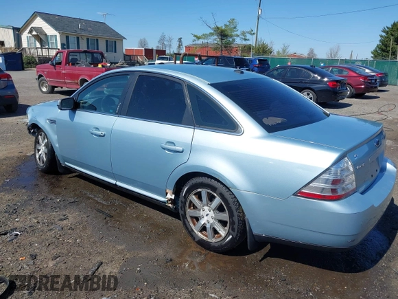 2008 Ford Taurus SEL with VIN 1FAHP24WX8G186437, listed as a IAAI auction lot 41934754 with 186,347 mi miles. Bid and sale history available at carsss.com. Image 3.