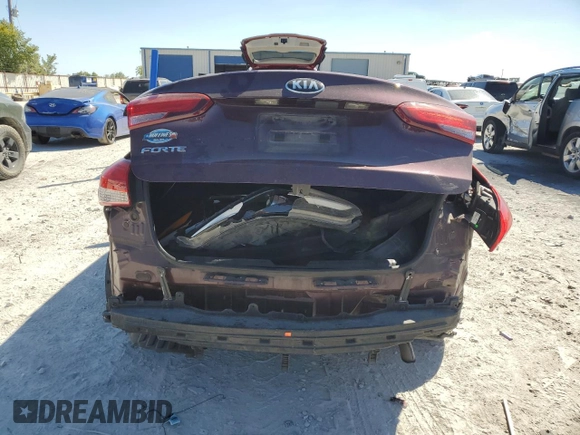 2017 Kia Forte LX with VIN 3KPFK4A78HE061980, listed as a Copart auction lot 73826684 with 154,686 mi miles and Salvage Title. Bid and sale history available at carsss.com. Image 6.