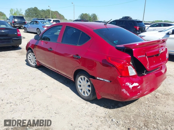 2014 Nissan Versa SV with VIN 3N1CN7AP3EL847465, listed as a IAAI auction lot 41988411 with 128,773 mi miles. Bid and sale history available at carsss.com. Image 3.