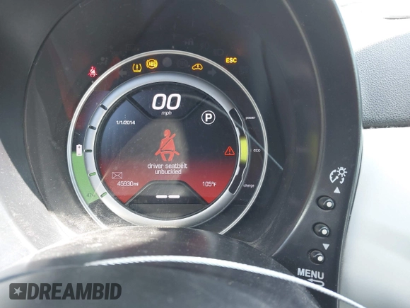 2015 FIAT 500e с VIN 3C3CFFGE9FT507138, выставлен на аукционе IAAI как лот 42625560 с пробегом 45 930 миль миль и . История ставок и продаж доступна на DreamBid. Изображение 14.