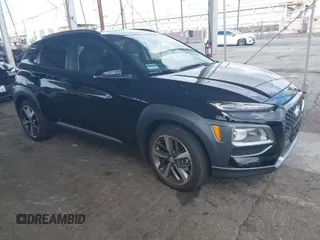 2019 Hyundai Kona Limited with VIN KM8K33A55KU299911, listed as a IAAI auction lot 41933000 with 3,671 mi miles. Bid and sale history available at carsss.com. Image 1.