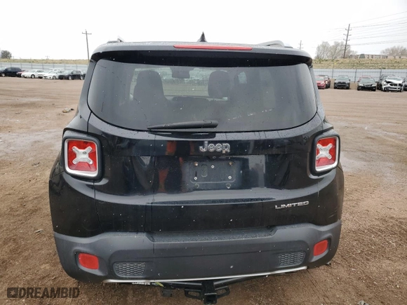 2016 Jeep Renegade Limited with VIN ZACCJADT7GPD14351, listed as a Copart auction lot 51621915 with 53,748 mi miles and Salvage Title. Bid and sale history available at carsss.com. Image 6.