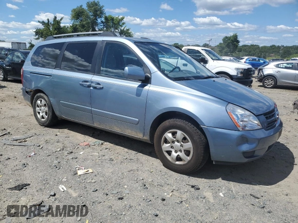 2008 Kia Sedona LX with VIN KNDMB233886230455, listed as a Copart auction lot 61481844 with 222,538 mi miles and Non Repairable. Bid and sale history available at carsss.com. Image 4.