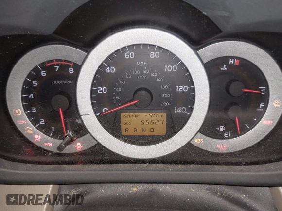 2008 Toyota RAV4 with VIN JTMBD33V686078877, listed as a IAAI auction lot 41478038 with 55,627 mi miles. Bid and sale history available at carsss.com. Image 7.