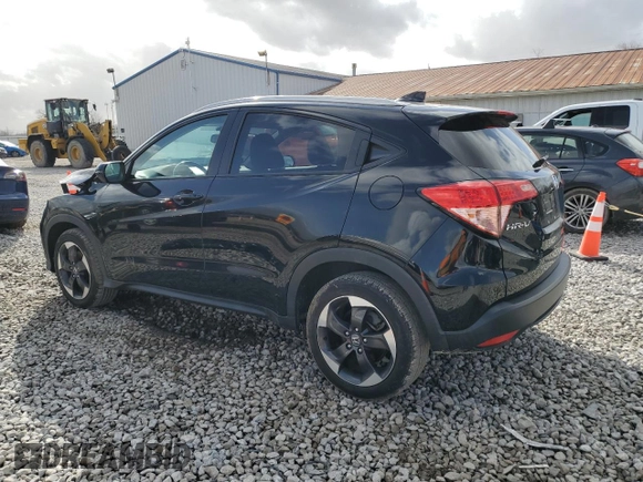 2018 Honda HR-V EX-L with VIN 3CZRU6H70JM704921, listed as a Copart auction lot 47473035 with 37,664 mi miles and Salvage Title. Bid and sale history available at carsss.com. Image 2.