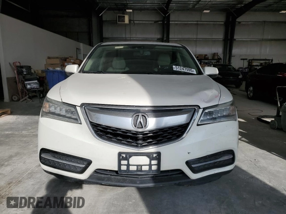 2014 Acura MDX Tech Pkg with VIN 5FRYD4H4XEB003162, listed as a Copart auction lot 51247095 with 103,015 mi miles and Salvage Title. Bid and sale history available at carsss.com. Image 5.