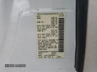 2019 Nissan Frontier Desert Runner with VIN 1N6DD0ER6KN728809, listed as a Copart auction lot 59846995 with 86,163 mi miles and Salvage title. Bid and sale history available at DreamBid. Image 12.