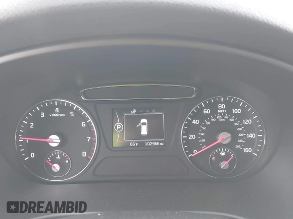 2018 Kia Sorento LX with VIN 5XYPGDA31JG426849, listed as a IAAI auction lot 41019262 with 102,366 mi miles. Bid and sale history available at carsss.com. Image 7.