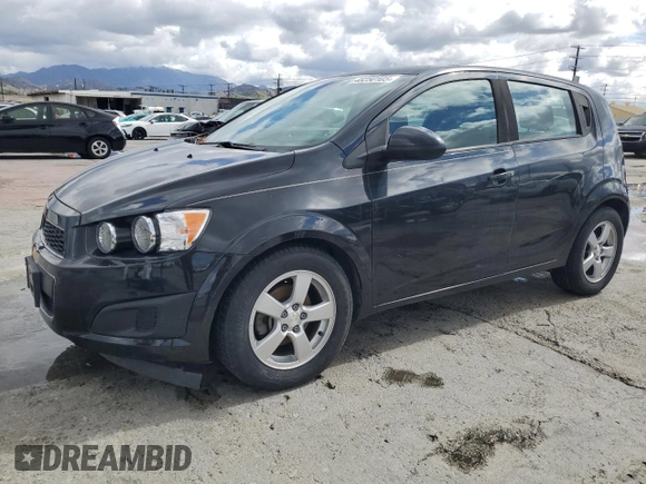 2013 Chevrolet Sonic LS with VIN 1G1JA6SG4D4239041, listed as a Copart auction lot 48250105 with 103,370 mi miles and Salvage title. Bid and sale history available at DreamBid. Image 1.