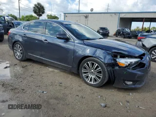 2015 Kia Cadenza Premium with VIN KNALN4D74F5195476, listed as a Copart auction lot 72385204 with 106,399 mi miles and Salvage Title. Bid and sale history available at carsss.com. Image 4.