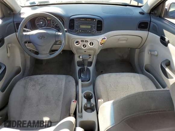 2007 Hyundai Accent GLS with VIN KMHCN46C07U085783, listed as a Copart auction lot 50498395 with 127,396 mi miles and Salvage Title. Bid and sale history available at carsss.com. Image 8.