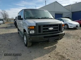 2014 Ford Econoline Cargo Commercial with VIN 1FTNE2EL3EDA87107, listed as a Copart auction lot 45336725 with 205,547 mi miles and Salvage title. Bid and sale history available at DreamBid. Image 14.
