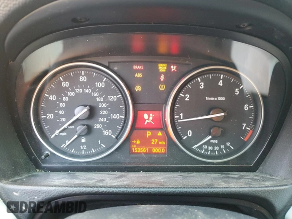 2008 BMW 3 Series 328i with VIN WBAVA37538NL50420, listed as a Copart auction lot 51566755 with 153,561 mi miles and Salvage Title. Bid and sale history available at DreamBid. Image 9.