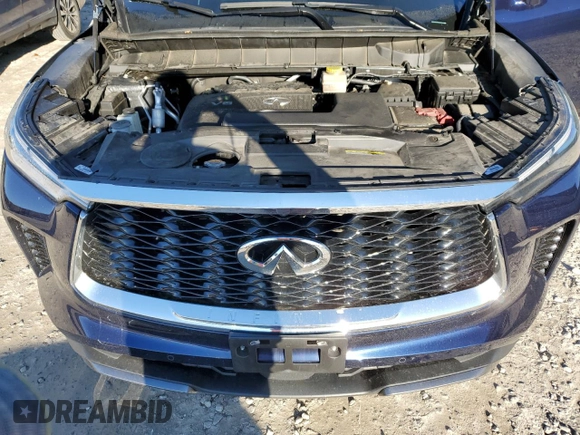 2022 Infiniti QX60 Luxe with VIN 5N1DL1FS9NC331653, listed as a Copart auction lot 76532844 with 55,578 mi miles and Salvage title. Bid and sale history available at DreamBid. Image 12.