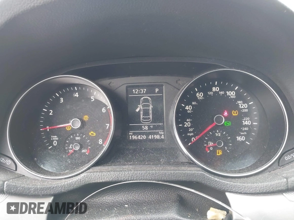 2016 Volkswagen Passat S with VIN 1VWAS7A39GC047145, listed as a IAAI auction lot 42306897 with 196,420 mi miles and . Bid and sale history available at DreamBid. Image 15.