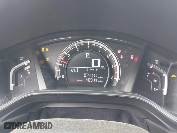 2019 Honda CR-V LX with VIN 2HKRW6H30KH208392, listed as a IAAI auction lot 41795592 with 74,771 mi miles. Bid and sale history available at carsss.com. Image 7.