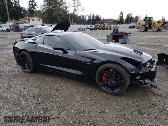 2018 Chevrolet Corvette Z51 1LT with VIN 1G1YG2D71J5106441, listed as a Copart auction lot 47322195 with 15,772 mi miles and Salvage Title. Bid and sale history available at carsss.com. Image 4.