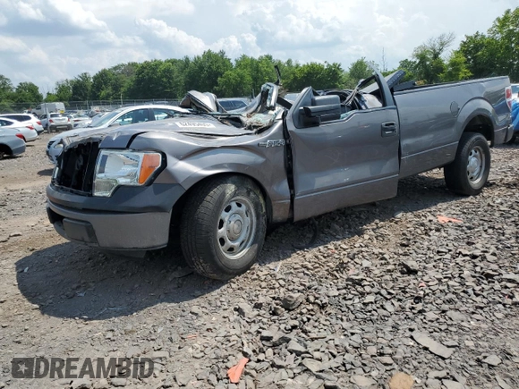 2014 Ford F-150 XL with VIN 1FTMF1CM7EKE51281, listed as a Copart auction lot 62495405 with Not provided miles and Salvage title. Bid and sale history available at DreamBid. Image 1.