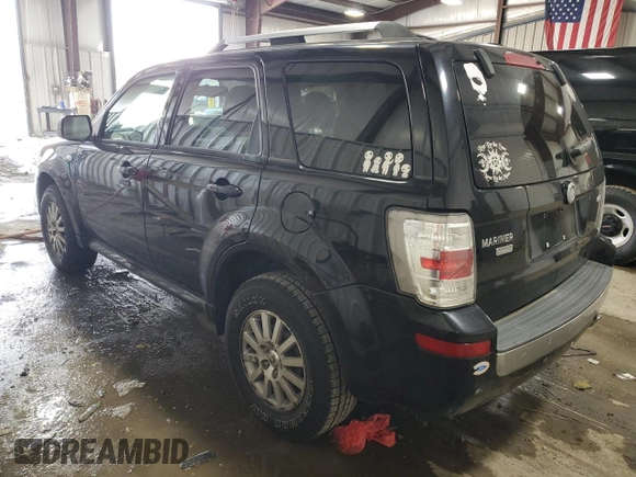 2009 Mercury Mariner Premier with VIN 4M2CU97G39KJ24459, listed as a Copart auction lot 83041574 with 123,437 mi miles and Salvage Title. Bid and sale history available at carsss.com. Image 2.