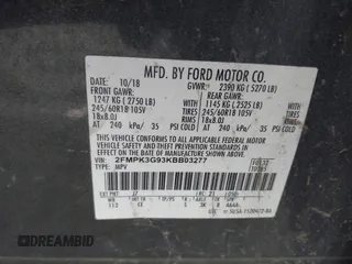 2019 Ford Edge SE с VIN 2FMPK3G93KBB03277, выставлен на аукционе IAAI как лот 41659567 с пробегом 204 704 миль миль и . История ставок и продаж доступна на DreamBid. Изображение 9.