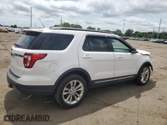 2018 Ford Explorer XLT with VIN 1FM5K7D84JGC68109, listed as a Copart auction lot 65262375 with 66,842 mi miles and Clean title. Bid and sale history available at DreamBid. Image 3.