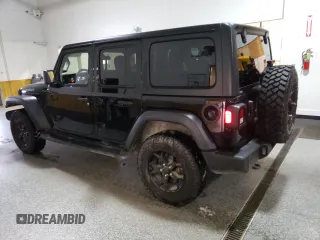 2022 Jeep Wrangler Unlimited Sport with VIN 1C4HJXDN1NW131568, listed as a Copart auction lot 46067685 with 45,609 mi miles and Clean Title. Bid and sale history available at DreamBid. Image 2.
