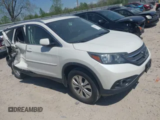 2012 Honda CR-V EX-L z VIN 5J6RM4H74CL043659, wystawiony jako IAAI lot #42122926 z przebiegiem 135 594 mil mil oraz . Historia ofert i sprzedaży dostępna na DreamBid. Obrazek 1.