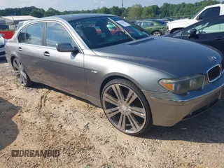 2003 BMW 7 Series 745Li z VIN WBAGN63403DR09724, wystawiony jako IAAI lot #42739491 z przebiegiem 179 639 mil mil oraz . Historia ofert i sprzedaży dostępna na DreamBid. Obrazek 1.