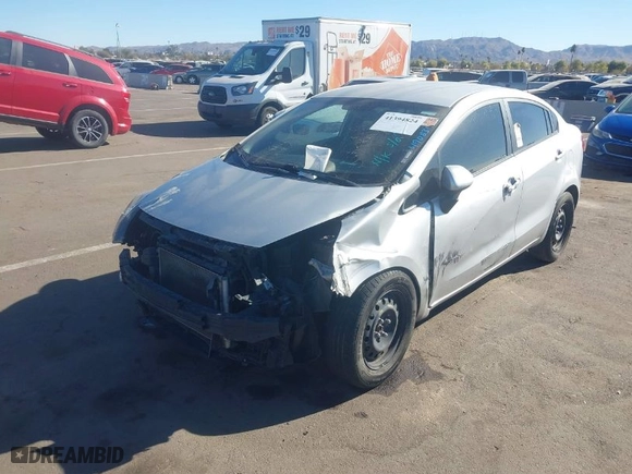 2012 Kia Rio LX with VIN KNADM4A3XC6089158, listed as a IAAI auction lot 41394824 with 1 mi miles. Bid and sale history available at carsss.com. Image 2.