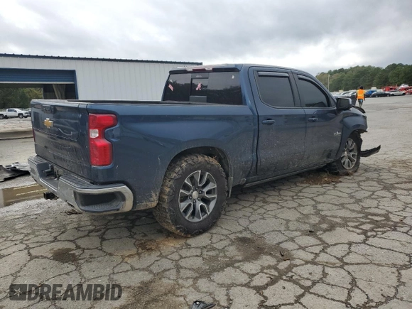 2022 Chevrolet Silverado 1500 LT with VIN 3GCUDDED7NG530042, listed as a Copart auction lot 80286474 with 61,794 mi miles and Salvage Title. Bid and sale history available at DreamBid. Image 3.