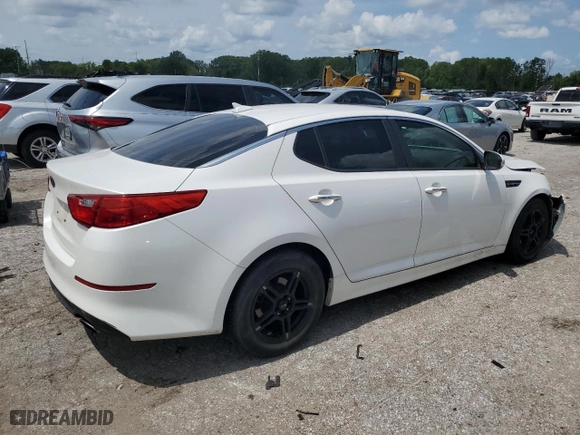 2015 Kia Optima LX with VIN KNAGM4A78F5596618, listed as a Copart auction lot 63429614 with 79,839 mi miles and Salvage Title. Bid and sale history available at carsss.com. Image 3.
